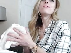 Deepthroat Blonde amazing skills 4