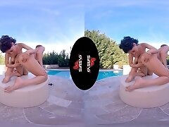 Kitana Lure & Stacy Bloom - Pool Games; Lesbian Voyeur 3d Porn