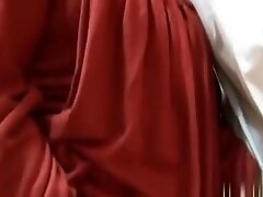 Beautiful Mature Honey Jerks Off A Hard Dick On Her Tits