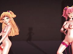 MMD Two Sexy Cuties Sex Toy Fingering Squirting GV00109
