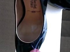 black platform pumps slow mo cum