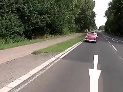 European Blonde Takes A Cock In Public