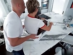 Short Hair teen 18+ Slut Loves Throbbing Stiff Cock In Her Pussy