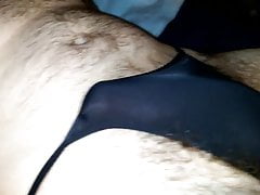 Hard un my black panties?