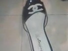 Her sandal  big Cumshoot  1 !