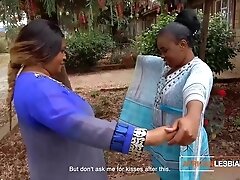 Huge Natural Boobs BBW Black Lesbians Fuck Double Dildo Cum Hard