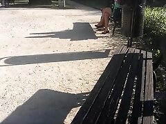 hot flats dangling and shoeplay by young blonde girl 2