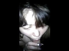 Asian girl swallows all his cum