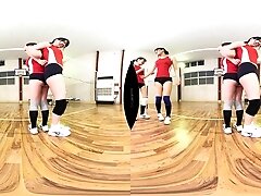 Stepmom' Volleyball Team VR 1 - Big Tits Asian MMMF Foursome