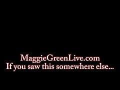 Busty Blonde Maggie Green Cums under Palm Tree!