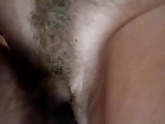 Fuck a good girlfriend in her hairy weaver